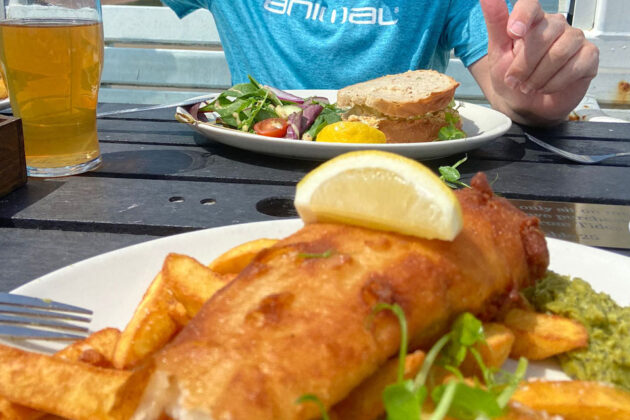 Fish & chips on the pier